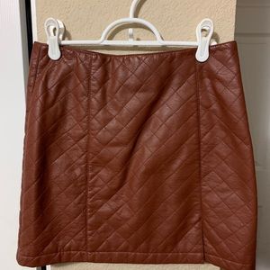 Cross hatch sexy brown(red) min skirt